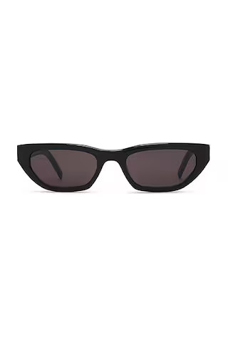 Saint Laurent SL M126 Sunglasses in Black | FWRD | FWRD 