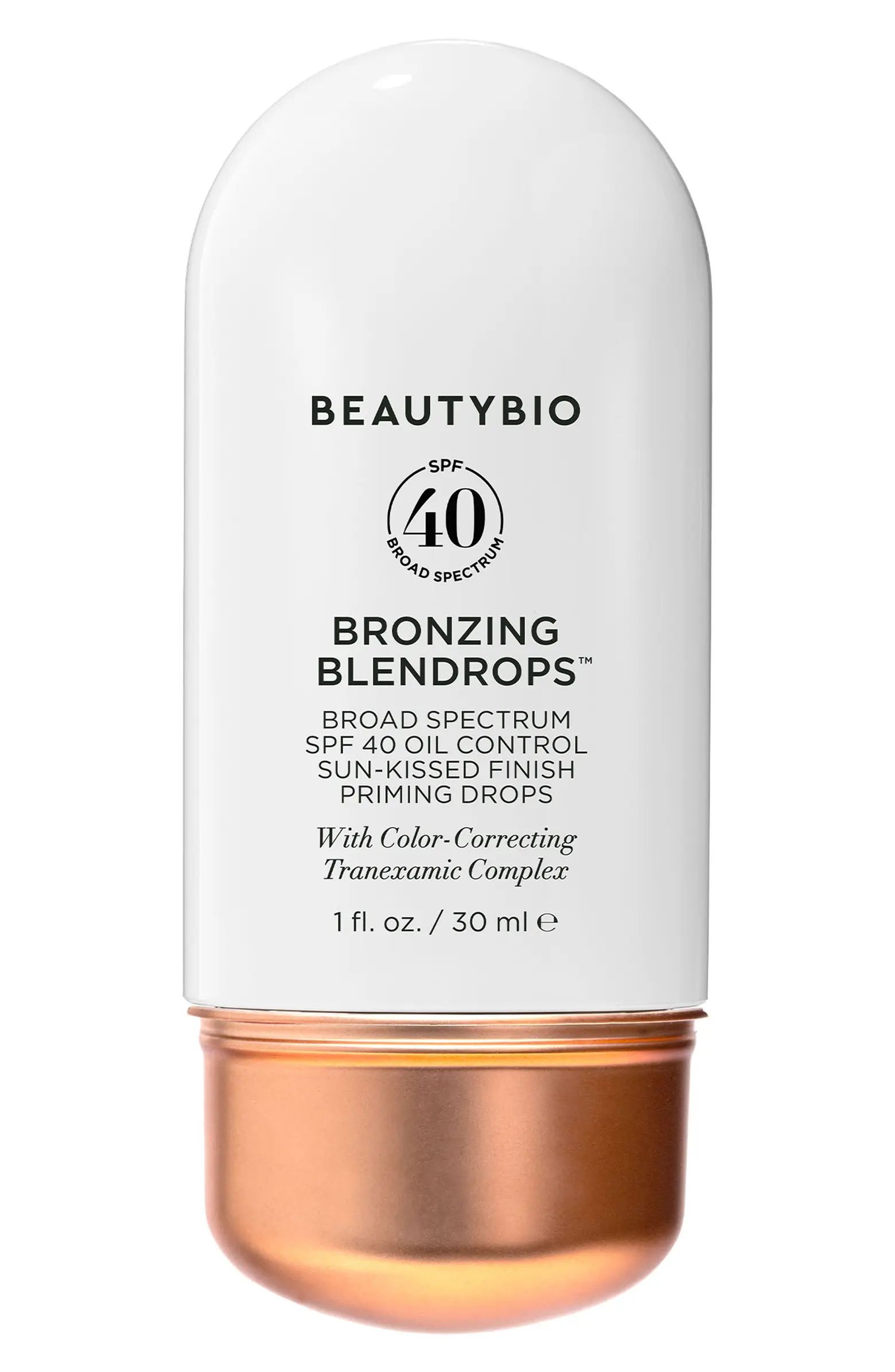 BeautyBio Bronzing Blendrops™ Broad Spectrum SPF 40 Oil Control Sun-Kissed Finish Priming Drops... | Nordstrom
