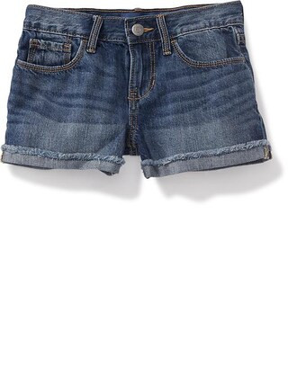 Rolled-Cuff Jean Cut-Off Shorts for Girls | Old Navy (US)