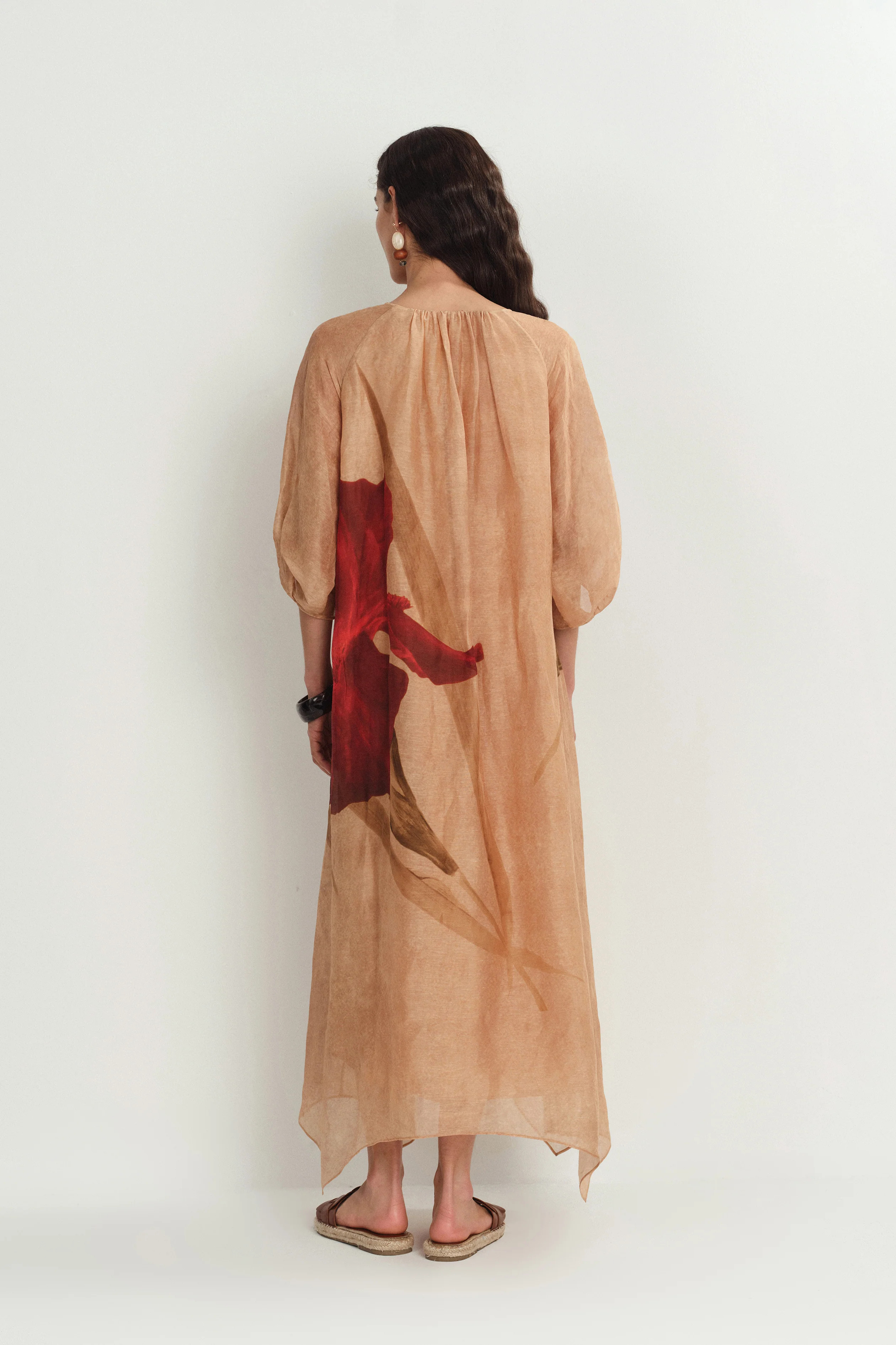 Mia Flora Print Dress in Silk-Linen | Fabrique