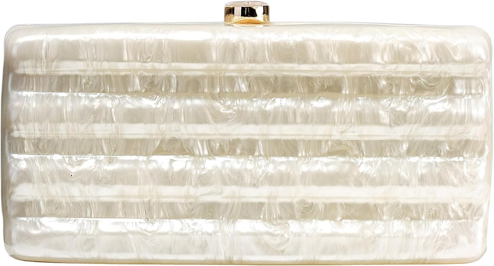 Women Acrylic Clutch Purse Marbled Evening Shoulder Bag for Wedding Cocktail Party Prom | Amazon (US)