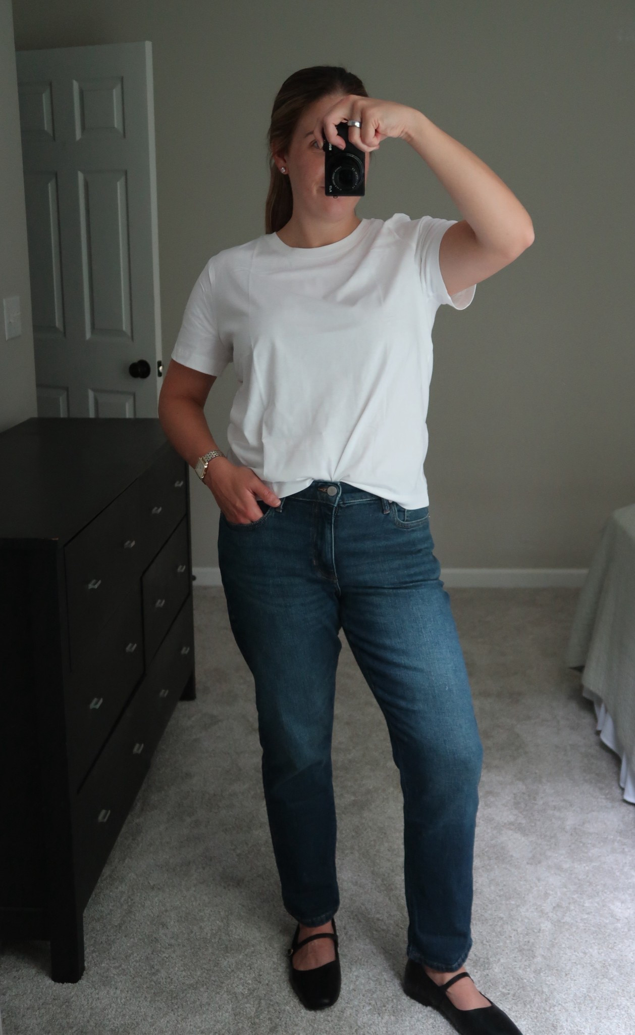 Building a capsule wardrobe postpartum of clothes that FIT from places I love! 

All on major, major sale from BR factory✨

#capsulewardrobe #falloutfit #classicoutfit #whitetee #jeans 

#LTKSaleAlert #LTKMidsize #LTKFindsUnder50