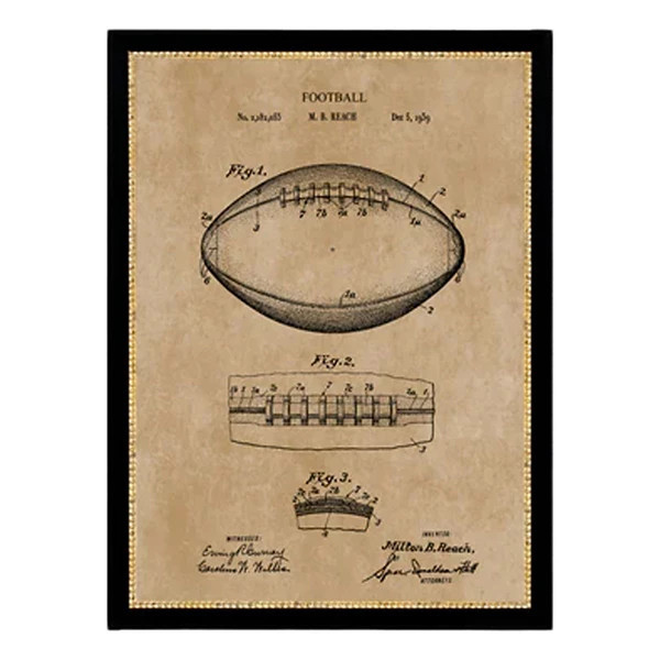 Petal Lane Vintage Football Map Print | Scheels