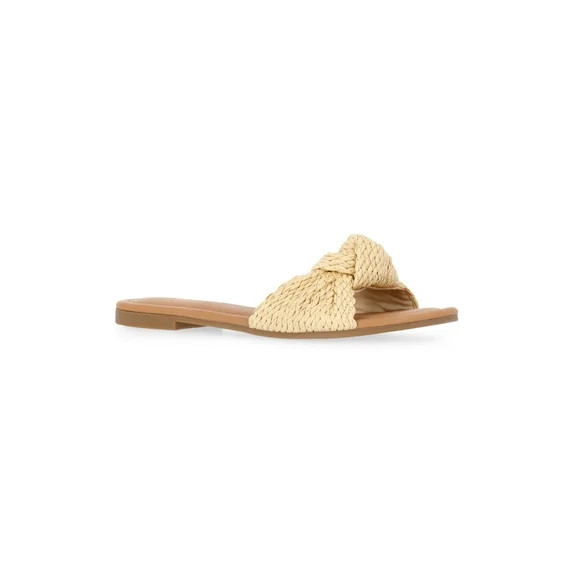 Time and Tru Women's Knot Slide Sandals | Walmart (US)
