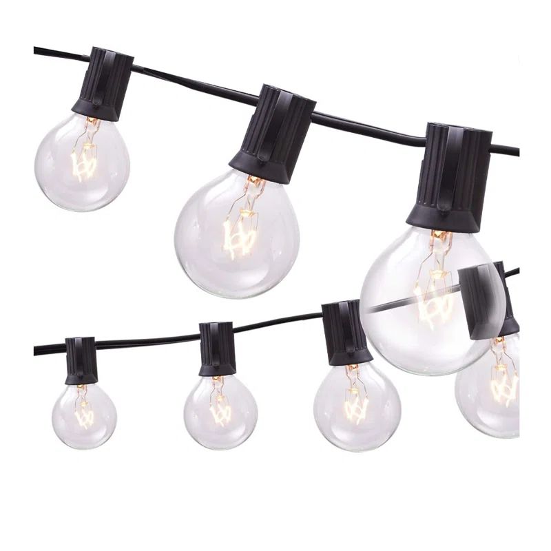 Lafollette 25' Outdoor 25- Bulb Globe String Light (End to End Connectable) | Wayfair North America