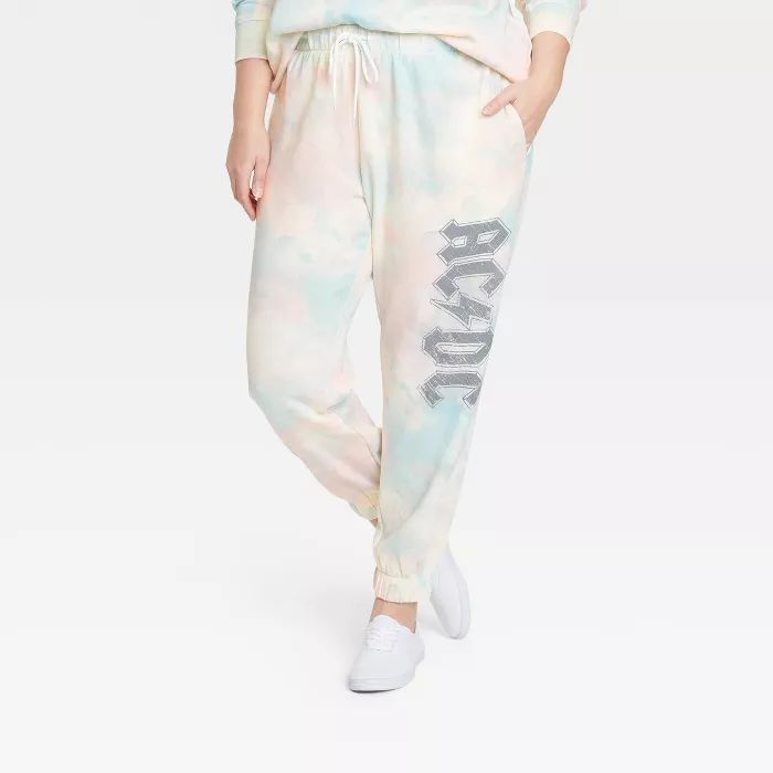 Women's AC/DC Washed Graphic Jogger Pants | Target