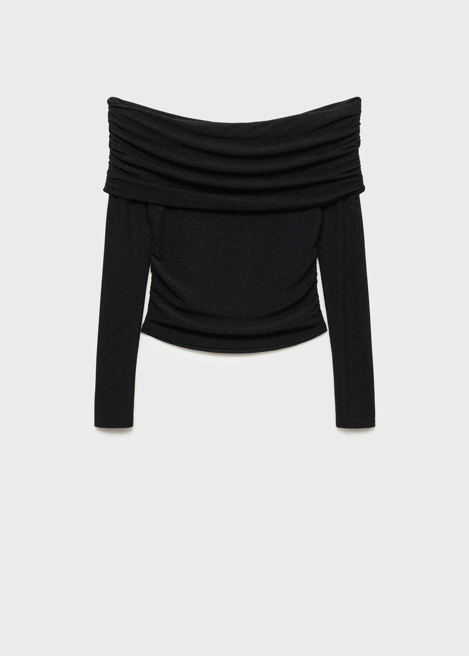 Lurex off-the-shoulder top - Women | MANGO United Kingdom | MANGO (UK)