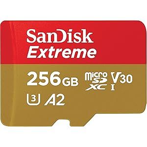SanDisk 256GB Extreme microSDXC UHS-I Memory Card with Adapter - Up to 160MB/s, C10, U3, V30, 4K,... | Amazon (US)