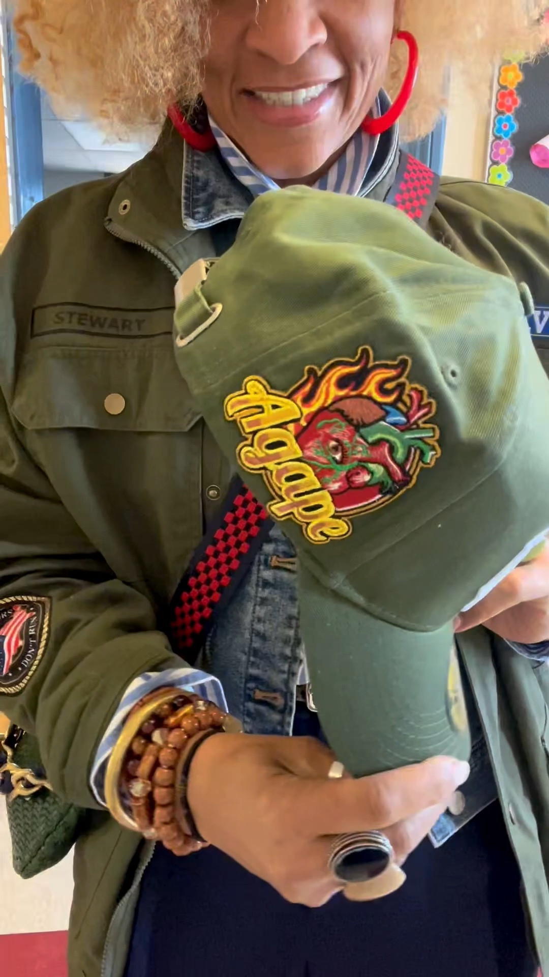 Wednesday was all about feeling lucky and green ☘️, but my battle was no luck, just a handful of wind for the third time this week! I totally embraced the beauty of layering on that cold day, by mixing classic, casual, and chic all in one! 💙💚l

P.S. I’m a little delayed on my posting and comments but should be back at it regularly this coming week. Thank you for understanding 🫶 

#OOTD #Layering #ChicStyle #FashionInspiration 
#teachersofinstagram 

Jean Jacket: @jcrew
Shirt: @Macys
Pants: @nordstromrack
Sneakers: @Seabees
Bag: @shopclarev
Hats: @agapeunco


#LTKSaleAlert #LTKootd #LTKWorkwear