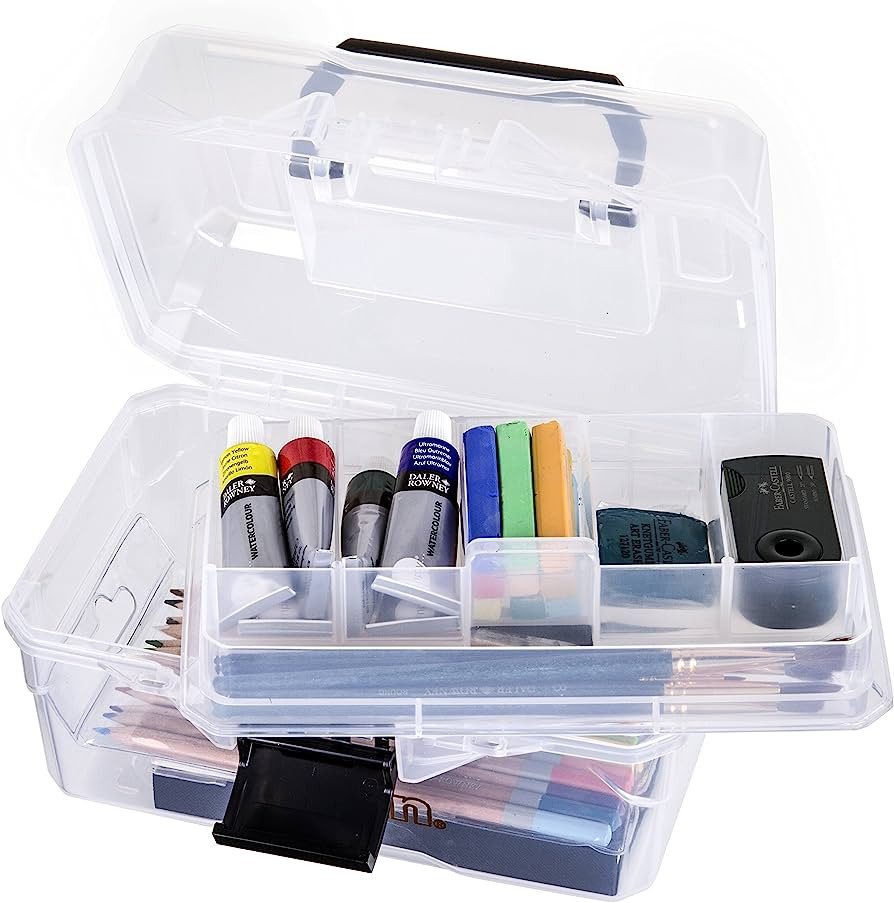 ArtBin 6890AG Small Project Box, Portable Art & Craft Organizer with Lift-Out Tray, [1] Plastic S... | Amazon (US)