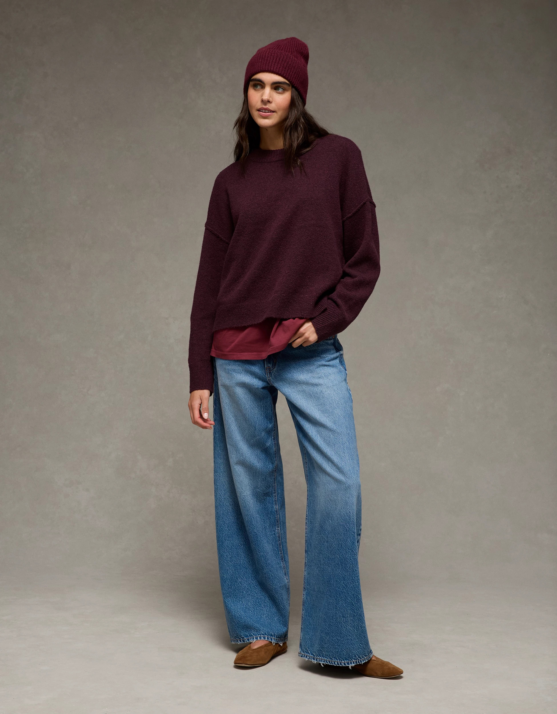 AE Whoa So Soft Classic Crew Neck Sweater | American Eagle Outfitters (US & CA)