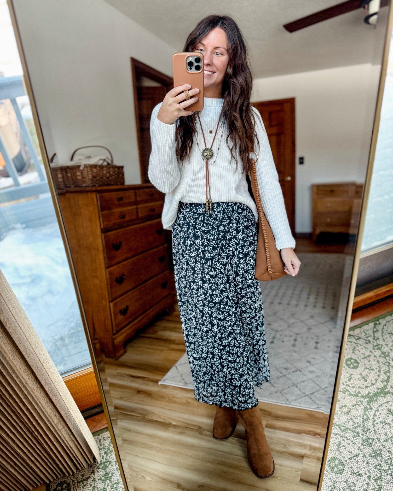 Wearing small in my sweater (also own it in tan and black), small in my skirt (also linked the slit version). My boots and bag are older so I linked similar. I linked my bolo tie and gold necklace. My other layering necklace is older so I found some similar ones. 



#LTKgrwm #LTKPetite #LTKSaleAlert