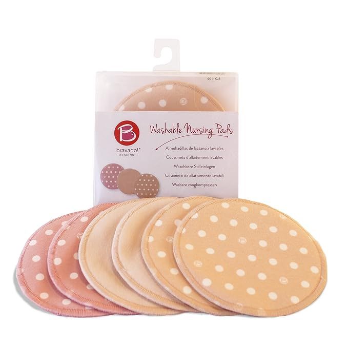 BRAVADO! DESIGNS Women's Washable and Reusable Nursing Breast Pads (3-Pack) | Amazon (US)
