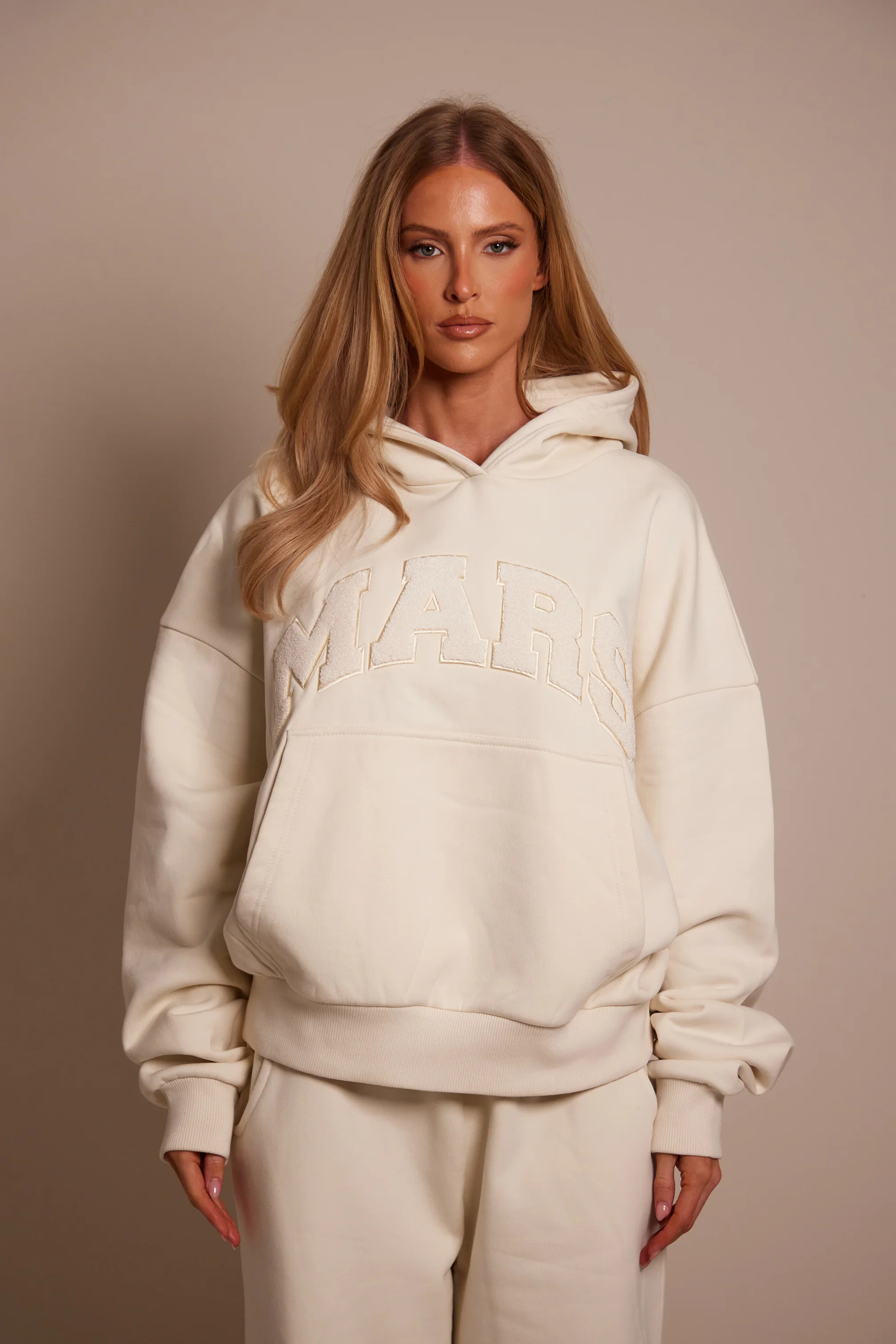 The Mars Varsity Hoodie - Cream | Mars The Label
