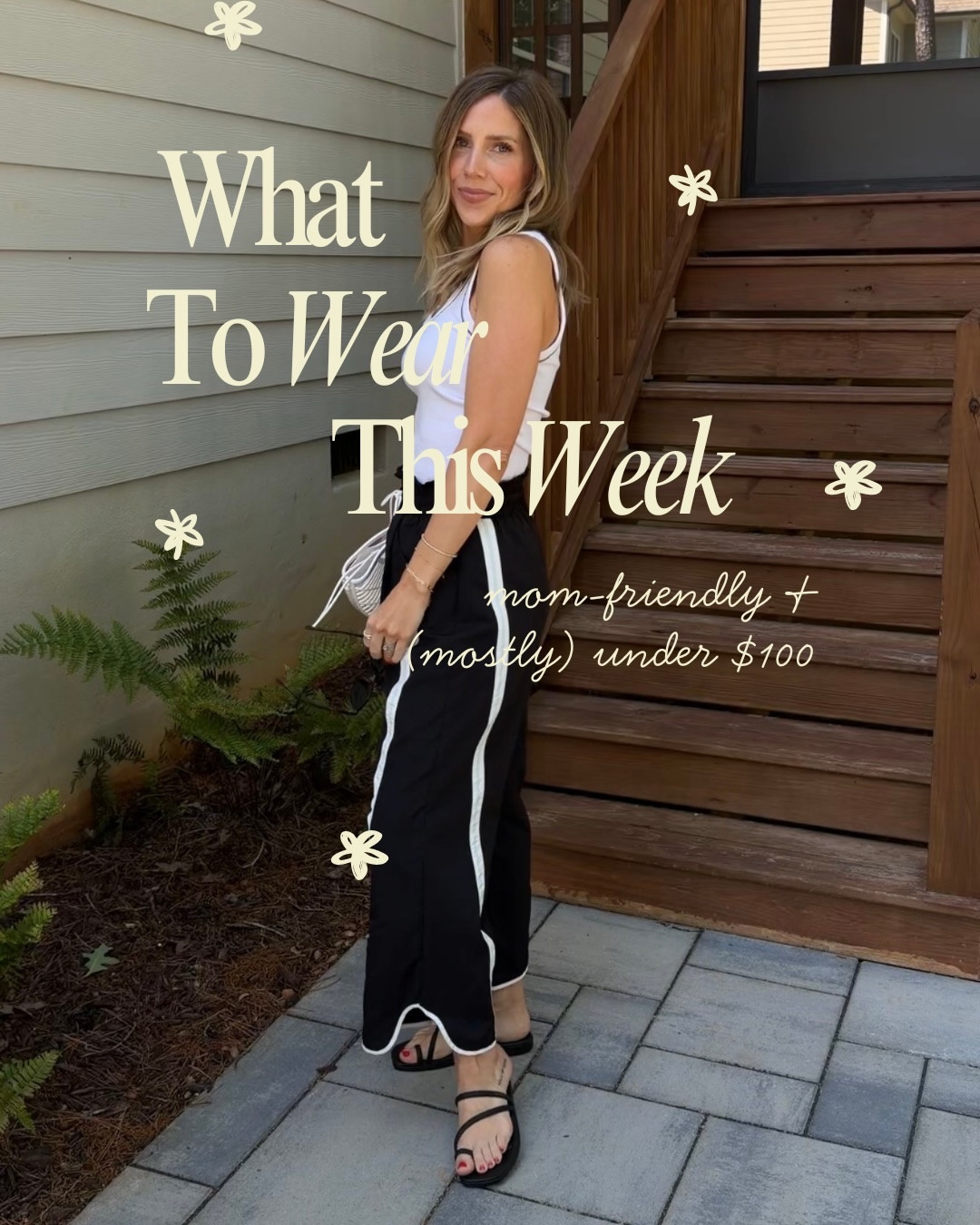 A week of mom-friendly, (mostly) under $100 outfits 🫡