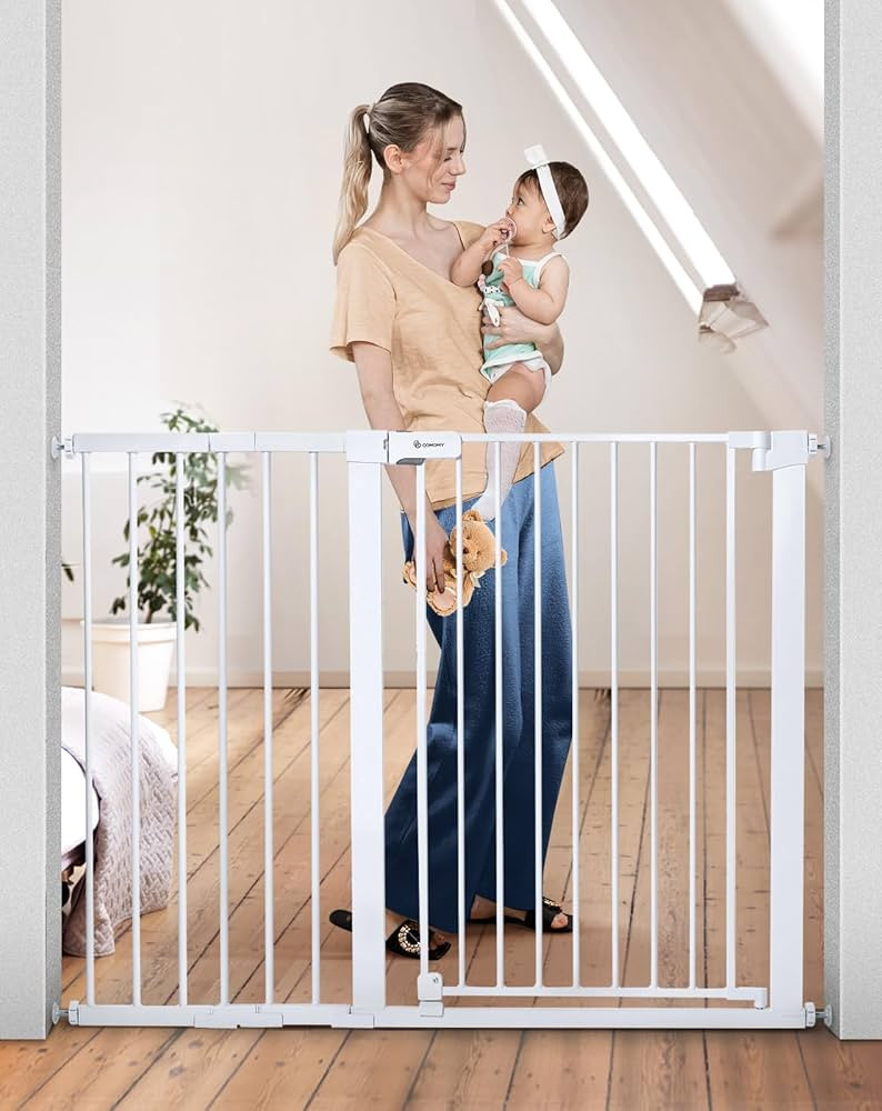 COMOMY 36" Extra Tall Baby Gate for Stairs Doorways, Fits Openings 29.5" to 48.8" Wide, Auto Clos... | Amazon (US)