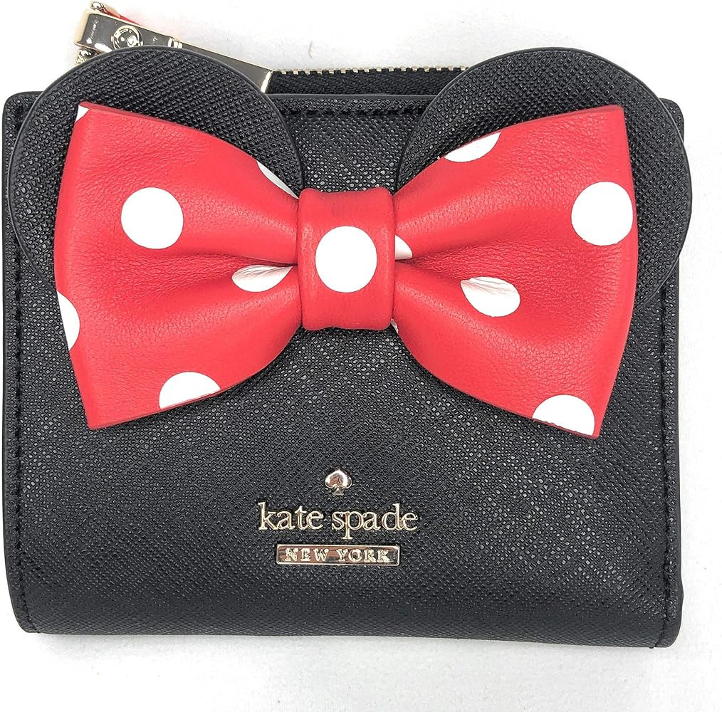 kate spade new york x minnie mouse Adalyn Small Wallet, Black | Amazon (US)
