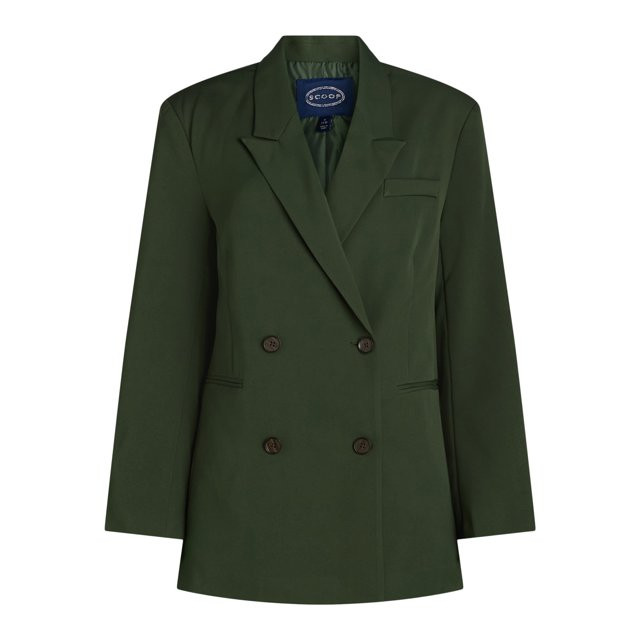 Scoop Women's Slouchy Double Breasted Blazer, Sizes XS-XXL - Walmart.com | Walmart (US)