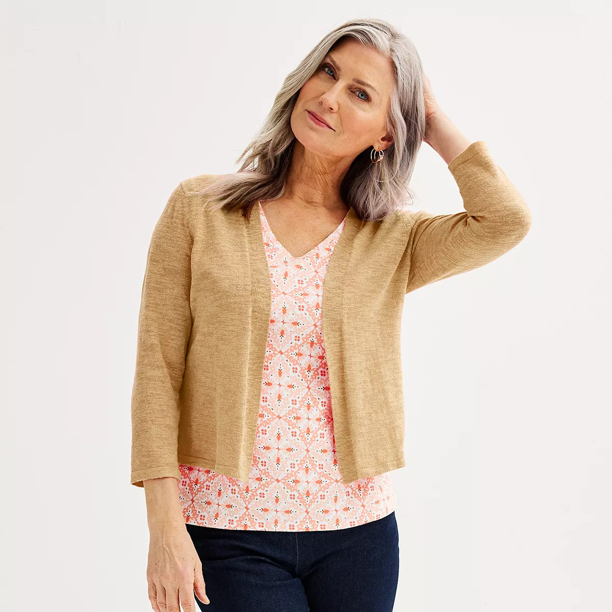 Women's Croft & Barrow® Open Front Cardigan | Kohl's