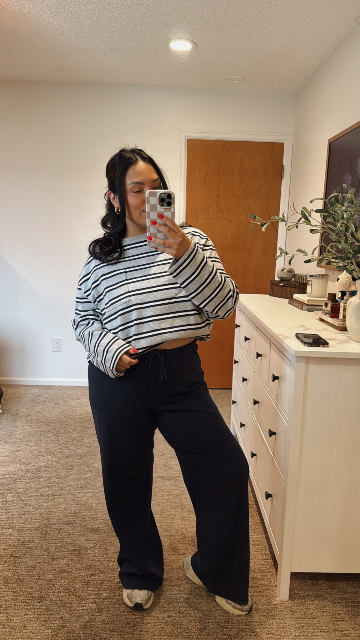 Shirt - Large 
Pants - Medium 

#LTKootd #LTKMidsize #LTKmomlife