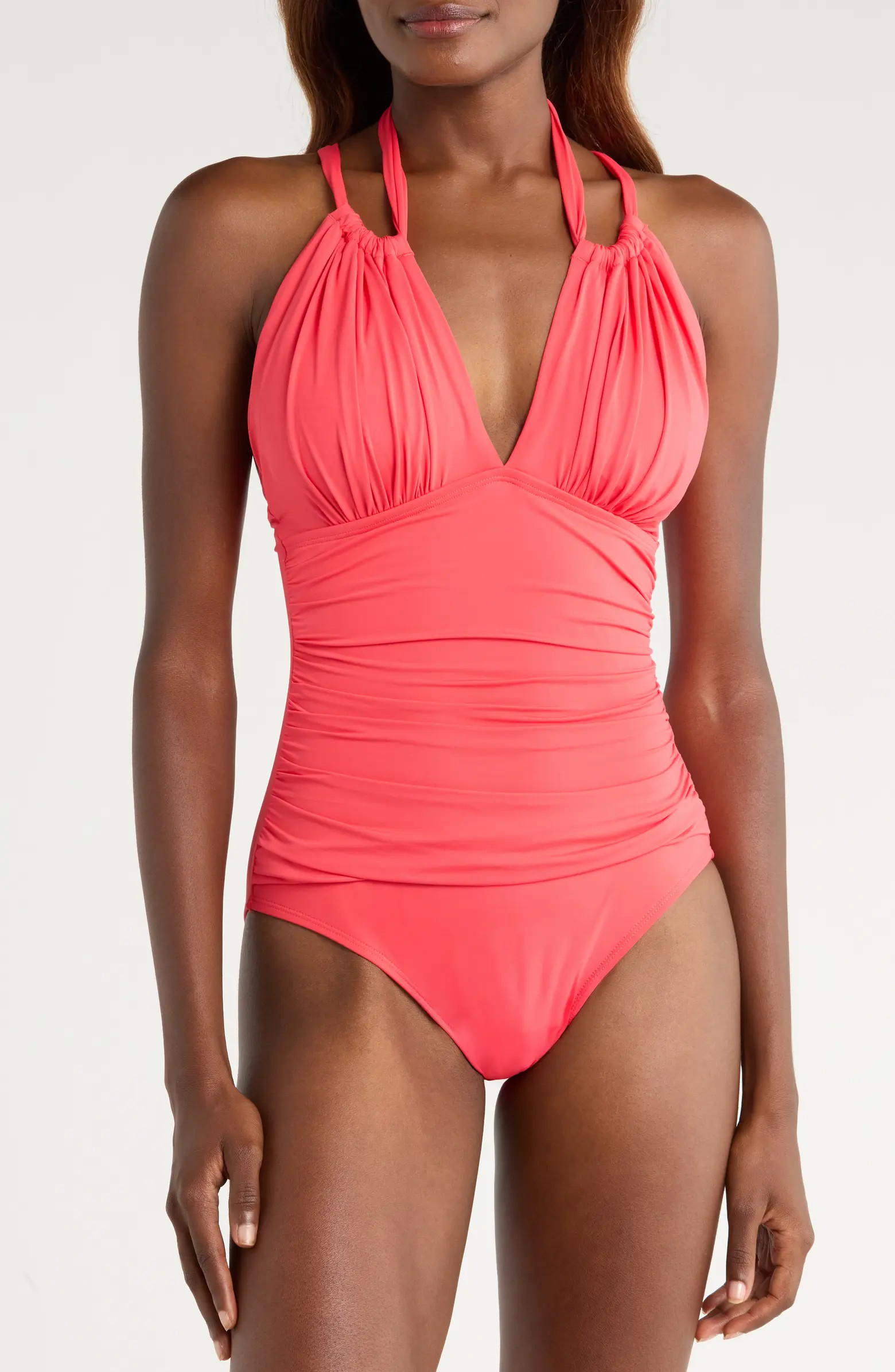 Island Goddess Convertible High Neck One-Piece Swimsuit | Nordstrom Rack