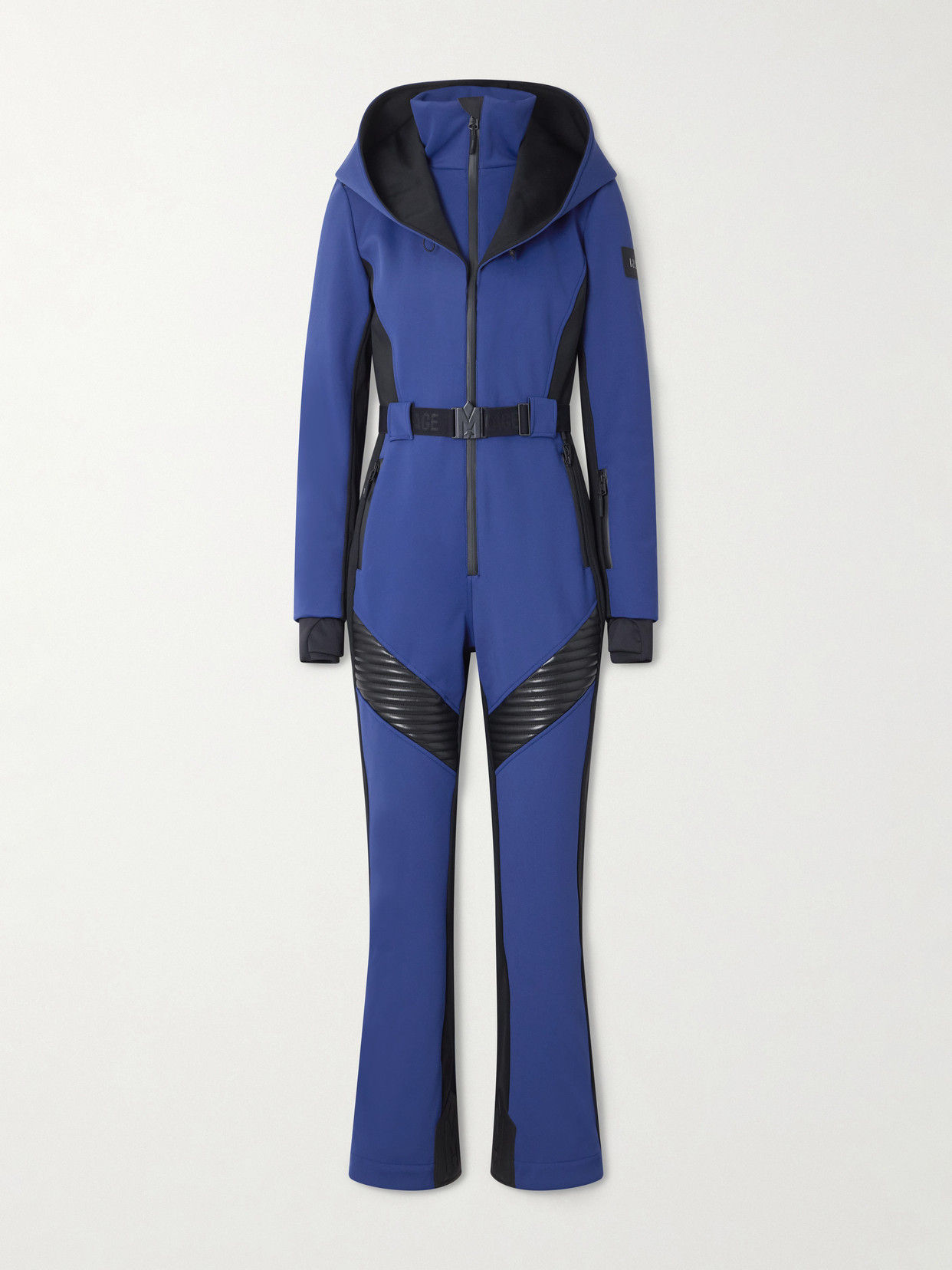 Mackage - Elle Belted Hooded Ski Suit - Blue | NET-A-PORTER (US)