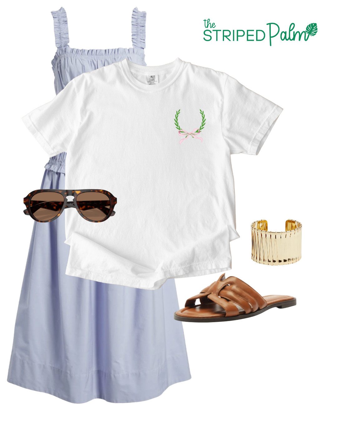 brunch + one last stroll 🥐
Crest tee knotted just right over a breezy sundress, sandals clicking lightly against cobblestone (or maybe just your fave café floor).
Sunnies sliding off your collar as you sip your almond milk latte, skin still kissed with yesterday’s beach glow ☕🌞

It’s the final morning, and you’re chasing golden-hour light, flaky pastries, and that slow, soul-happy kind of magic.
Backpacks wait, but for now—just one more croissant, s'il vous plaît.

Linked the look that says goodbye, but softly. 

 #LTKSummerEdit #LTKOver40 #LTKFindsUnder50