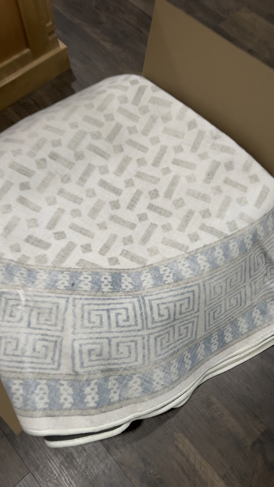 Light baby blue grandmillennial style rug - Comes in a variety of shapes & sizes! 

#LTKstyletip #LTKfamily #LTKhome