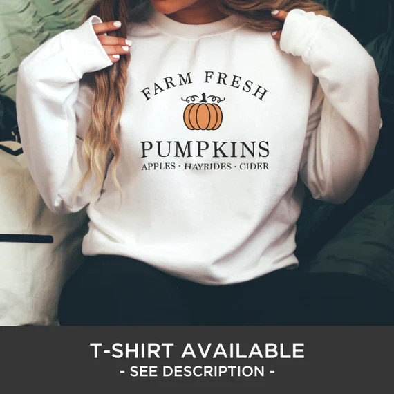 Fall Sweatshirt Women Fall Sweater Fall Pumpkin Sweatshirt | Etsy | Etsy (US)