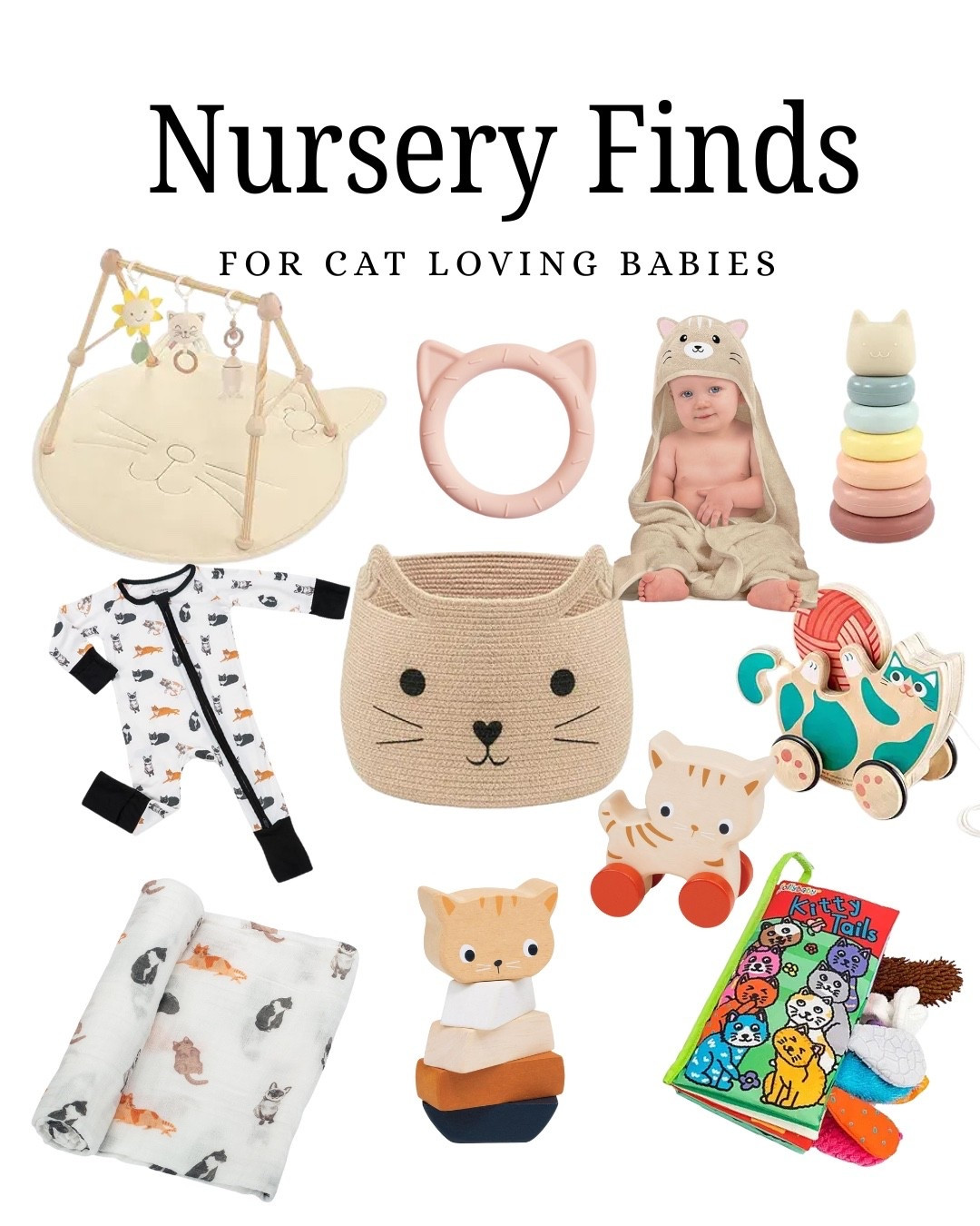 Nursery Finds for Cat Loving Babies 