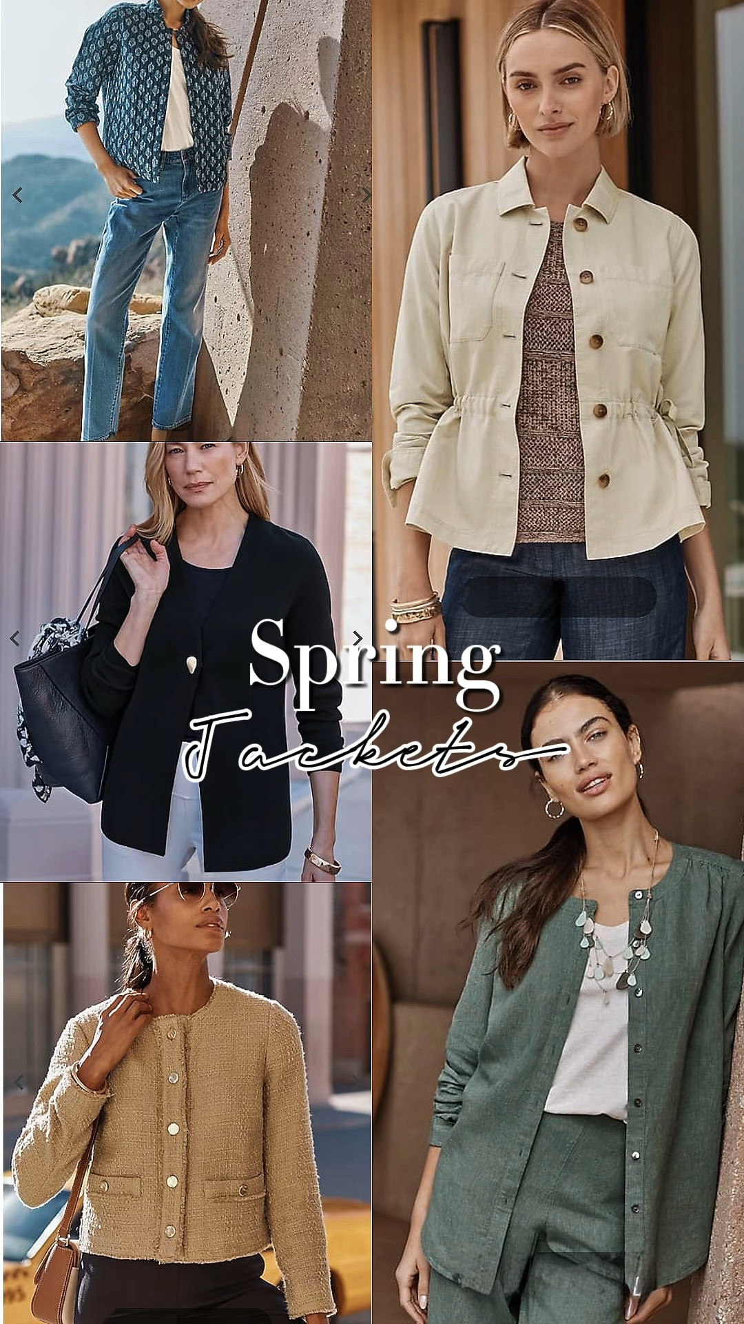 Spring brings unpredictable weather. Warm in the morning cool in the evening, sunny in the morning raining in the afternoon.  Jackets are an essential part of any Spring Wardrobe. These finds are perfect for  Spring a

#LTKTravel #LTKOver40 #LTKSeasonal