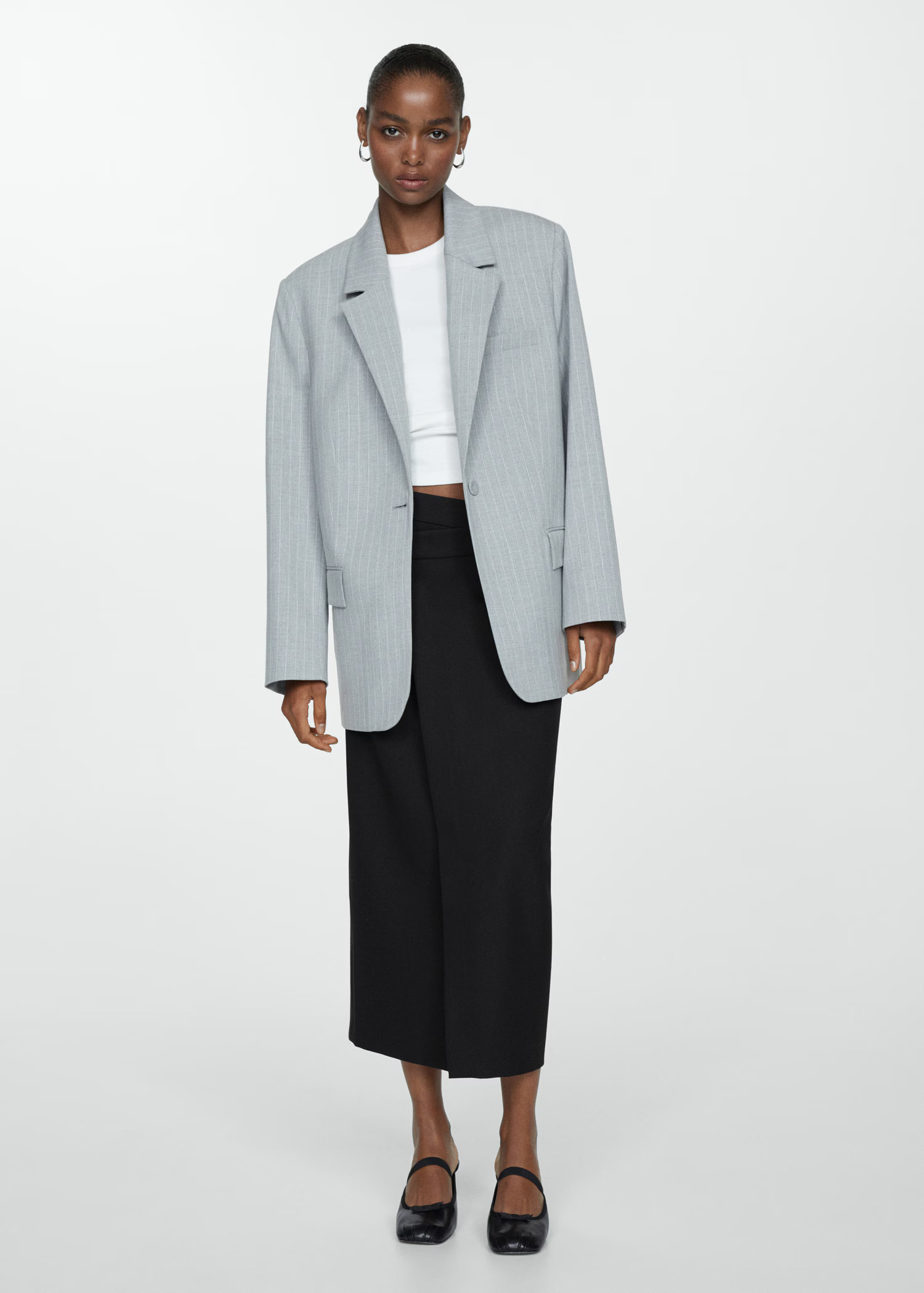 Midi wrap skirt - Woman | MANGO USA | MANGO (US)
