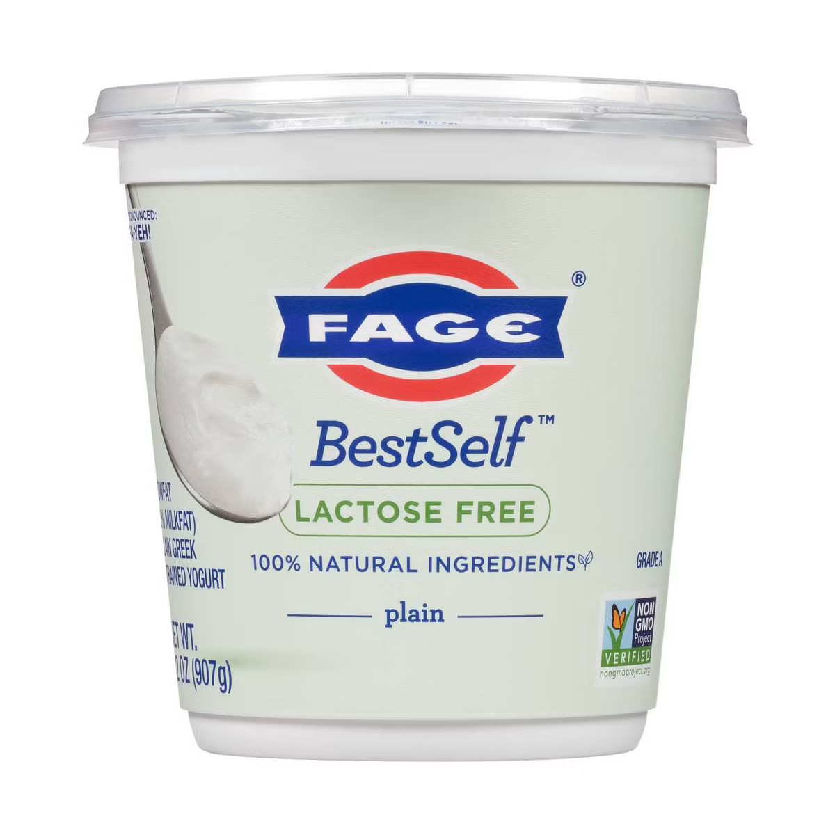 FAGE BestSelf Lactose Free Low Fat Plain Greek Yogurt - 17g Protein 32oz | Target
