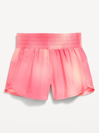 High-Waisted Dolphin-Hem Run Shorts for Girls | Old Navy (US)