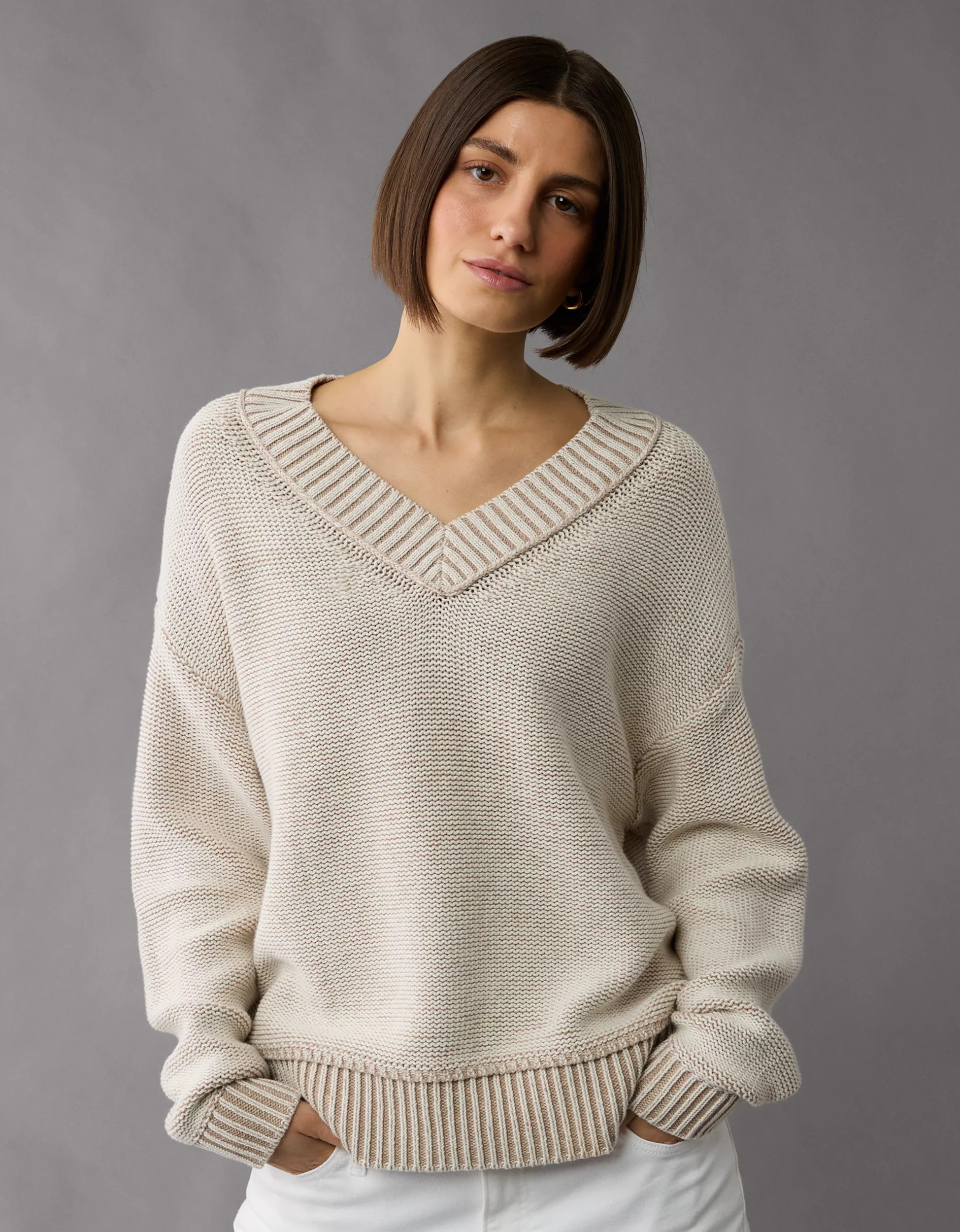 AE Long Weekend V-Neck Sweater | American Eagle Outfitters (US & CA)