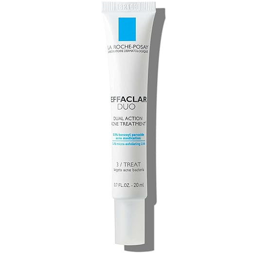 La Roche-Posay Effaclar Duo Dual Action Acne Spot Treatment Cream with Benzoyl Peroxide Acne Trea... | Amazon (US)