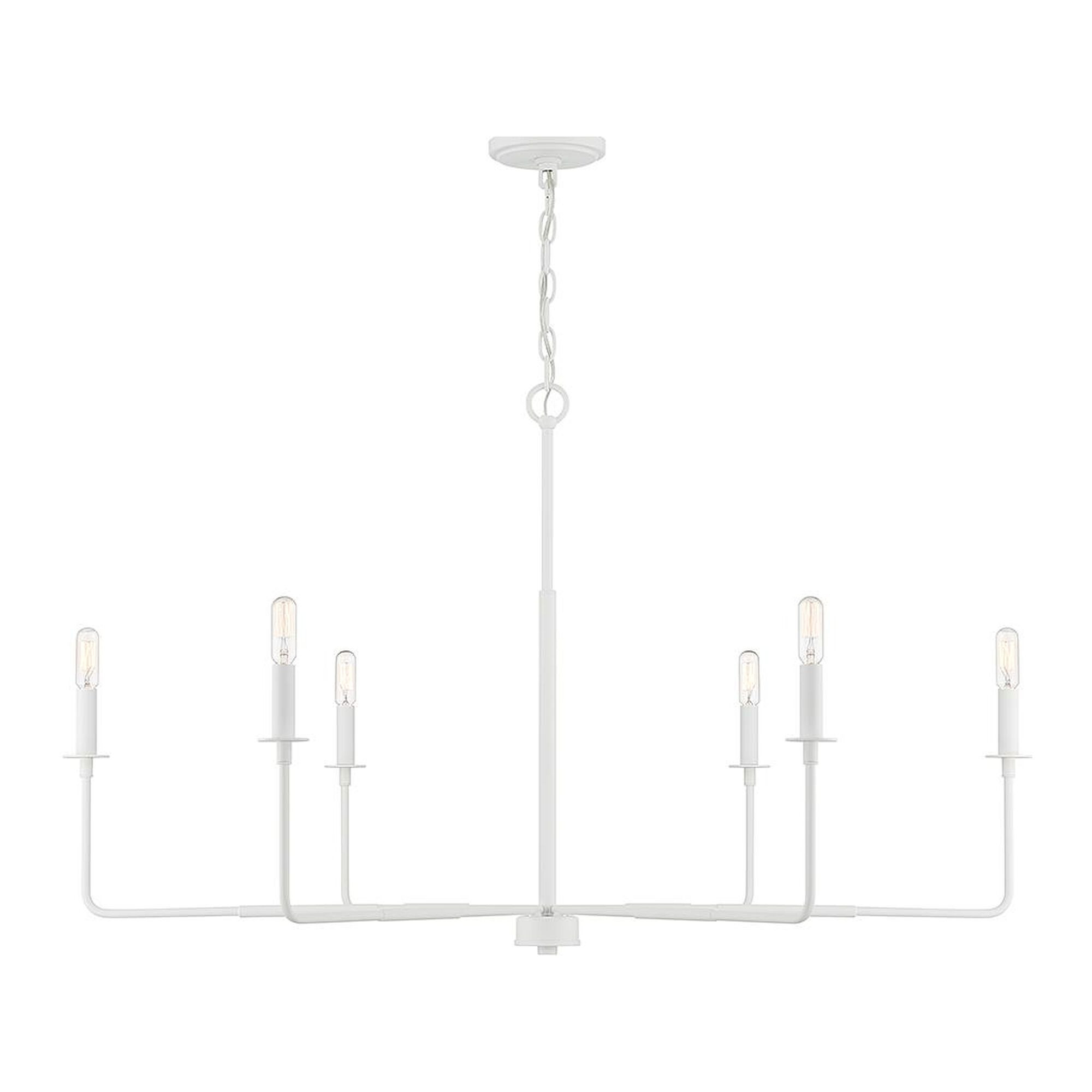 Salerno 42 Inch 6 Light Chandelier by Savoy House | 1800 Lighting