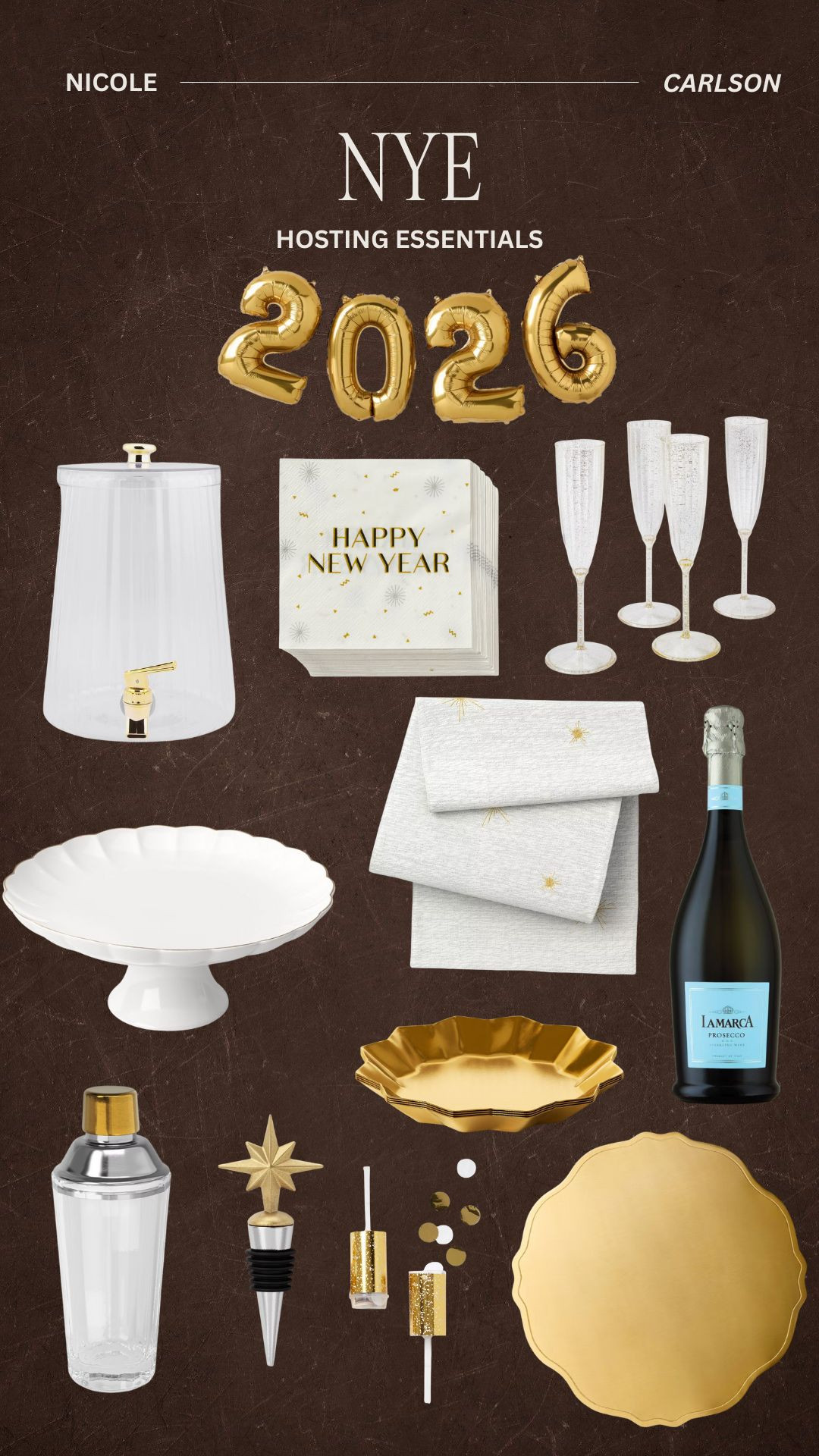 New Years Eve Hosting essentials for parties 

 

#LTKGiftGuide #LTKHoliday #LTKSeasonal