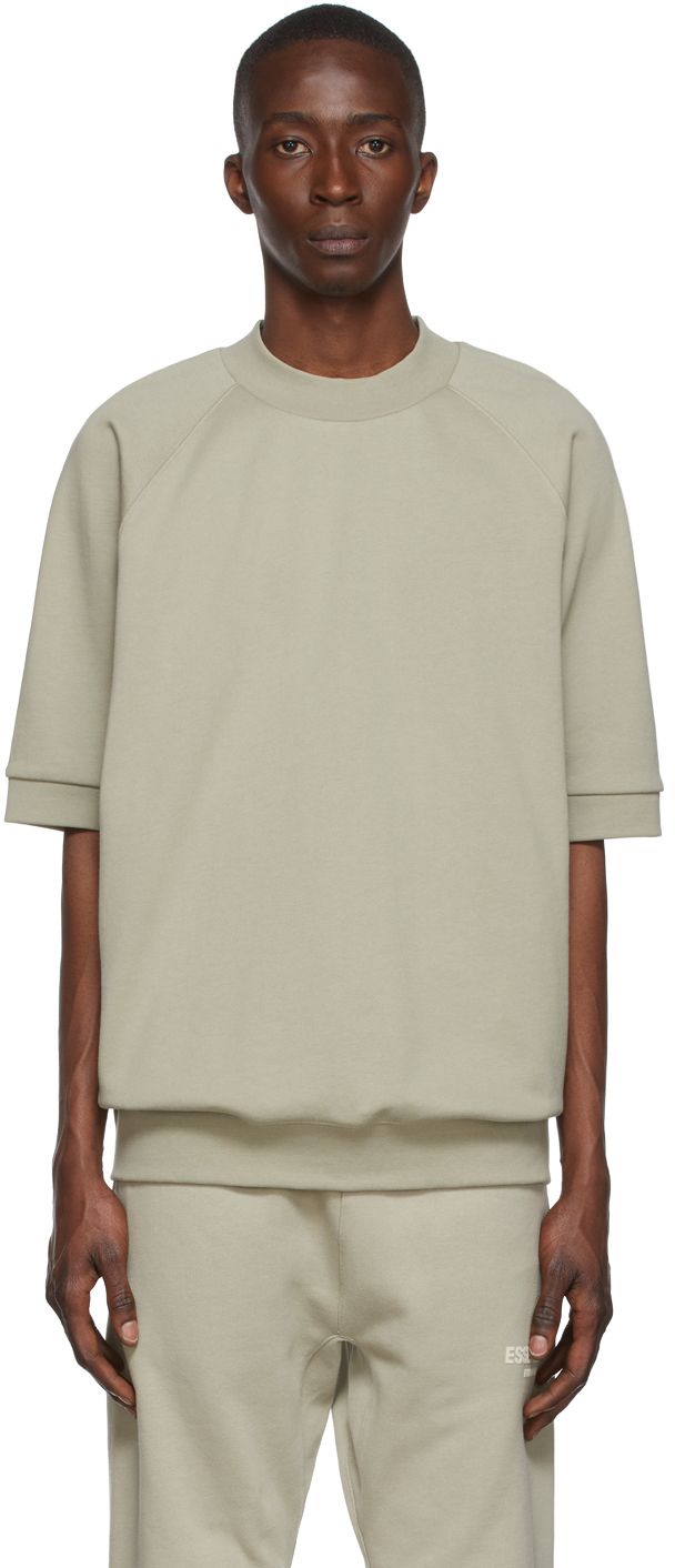 Green Raglan Short Sleeve Sweatshirt | SSENSE