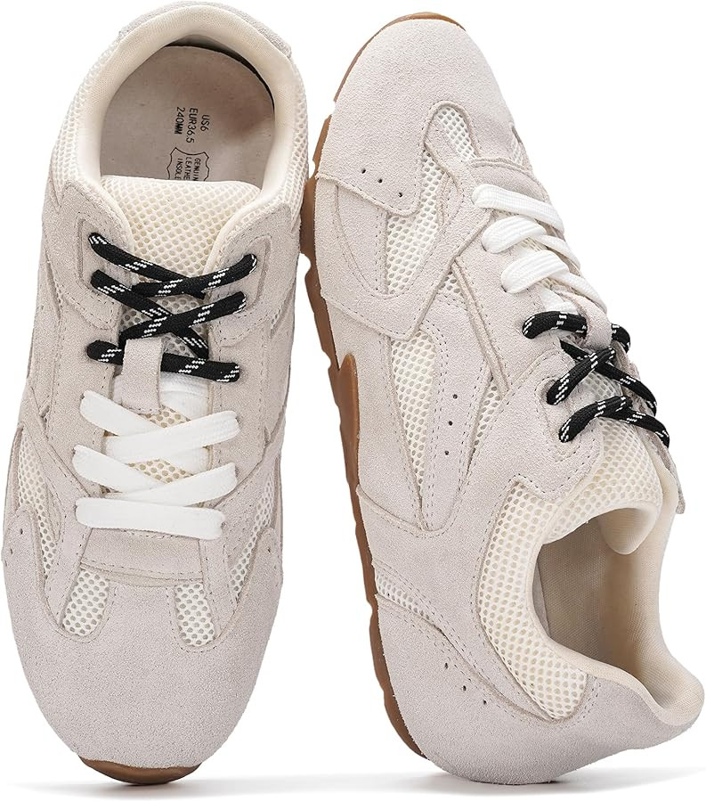 Project Cloud Leather Barefoot Shoes Women – Memory Foam Lace-Up Womens Sneakers – Lightweigh... | Amazon (US)