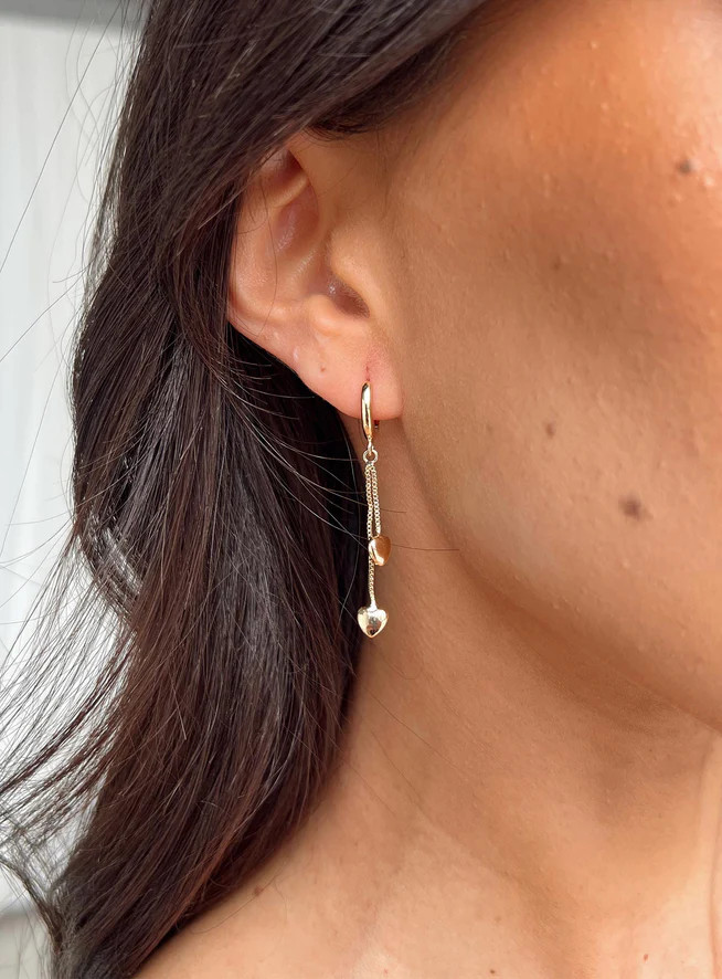 Voce Earrings Gold | Princess Polly US