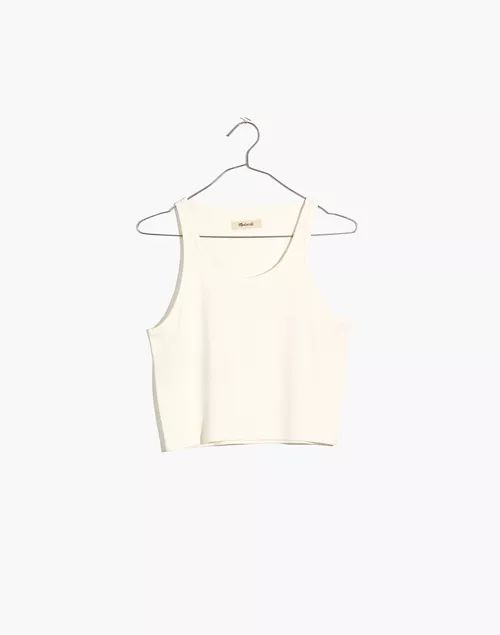 Drapey-Rib Crop Tank | Madewell