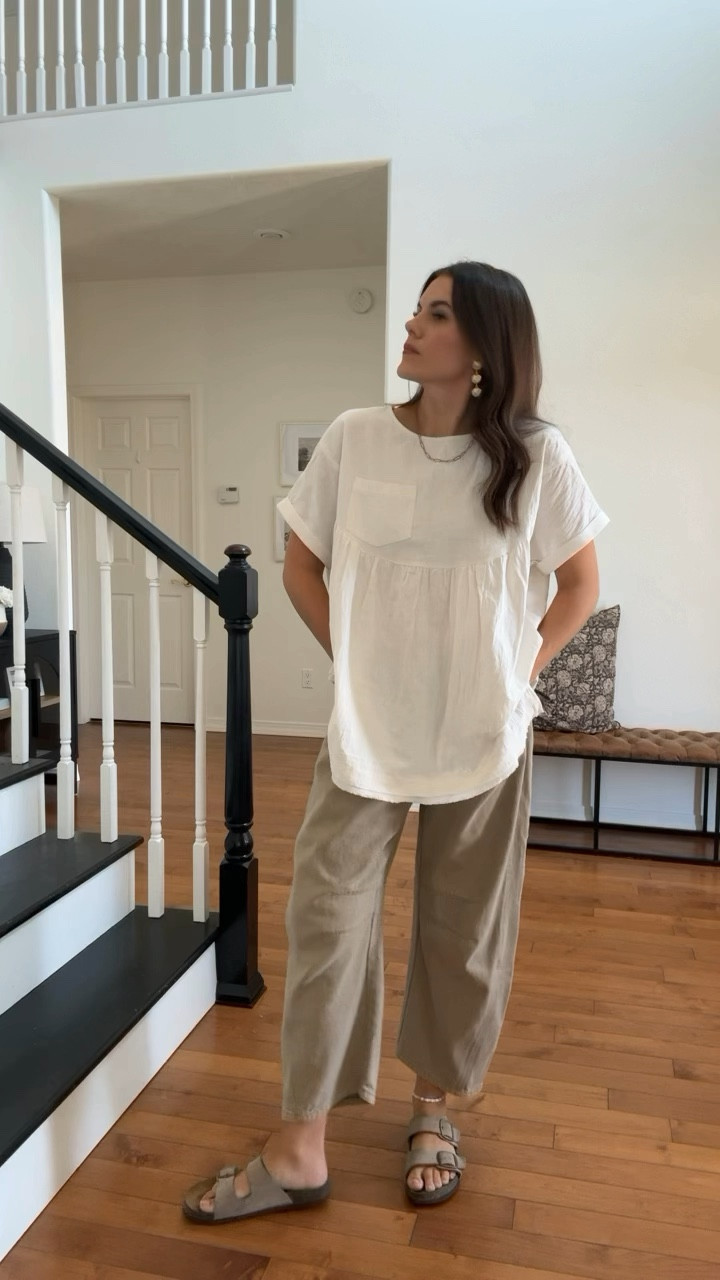 Wearing medium in top and medium in pants

#LTKFindsUnder50 #LTKStyleTip #LTKVideo