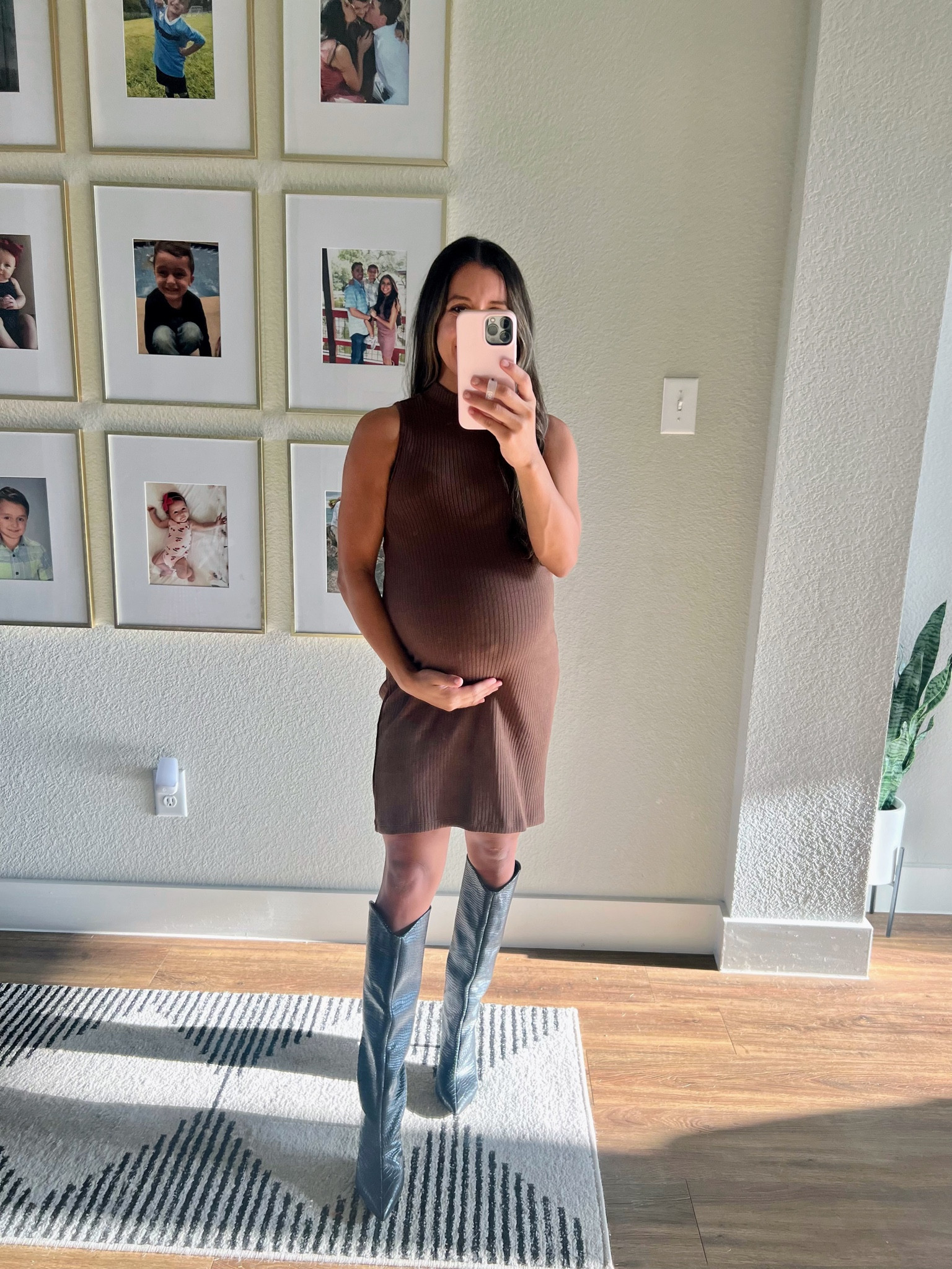 Maternity, maternity dress, old navy, sale, schutz boots, black schutz boots, knee high boots, black knee high boots, maternity fall outfit, fall outfit, fall style, date night outfit

#LTKSeasonal #LTKbump #LTKshoecrush
