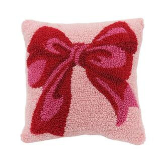 11.5" x 11.5" Pink & Red Bow Throw Pillow by Ashland® | Michaels® | Michaels Stores