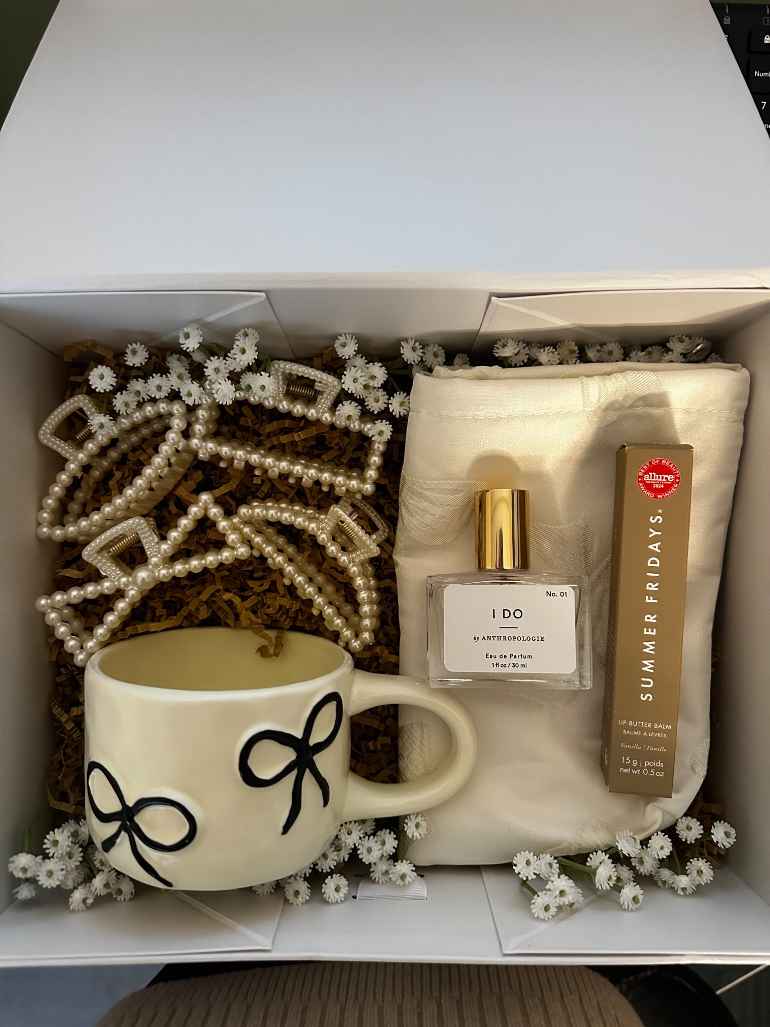 The perfect gift box for any bride-to-be or newly engaged babe! Filled with dreamy details like a signature ‘I Do’ perfume, luxe lip balm, pearl hair clips, and a dainty bow mug — it’s everything she didn’t know she needed.
Also makes the cutest customizable box for your bridesmaids! Just swap in their favorite goodies and personalize with names or notes.

#LTKStyleTip #LTKWedding #LTKFindsUnder100