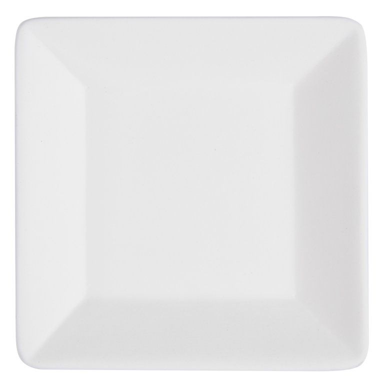 Create Basics Paintable Square Trinket Dish, Paintable Home DÃ©cor - Walmart.com | Walmart (US)