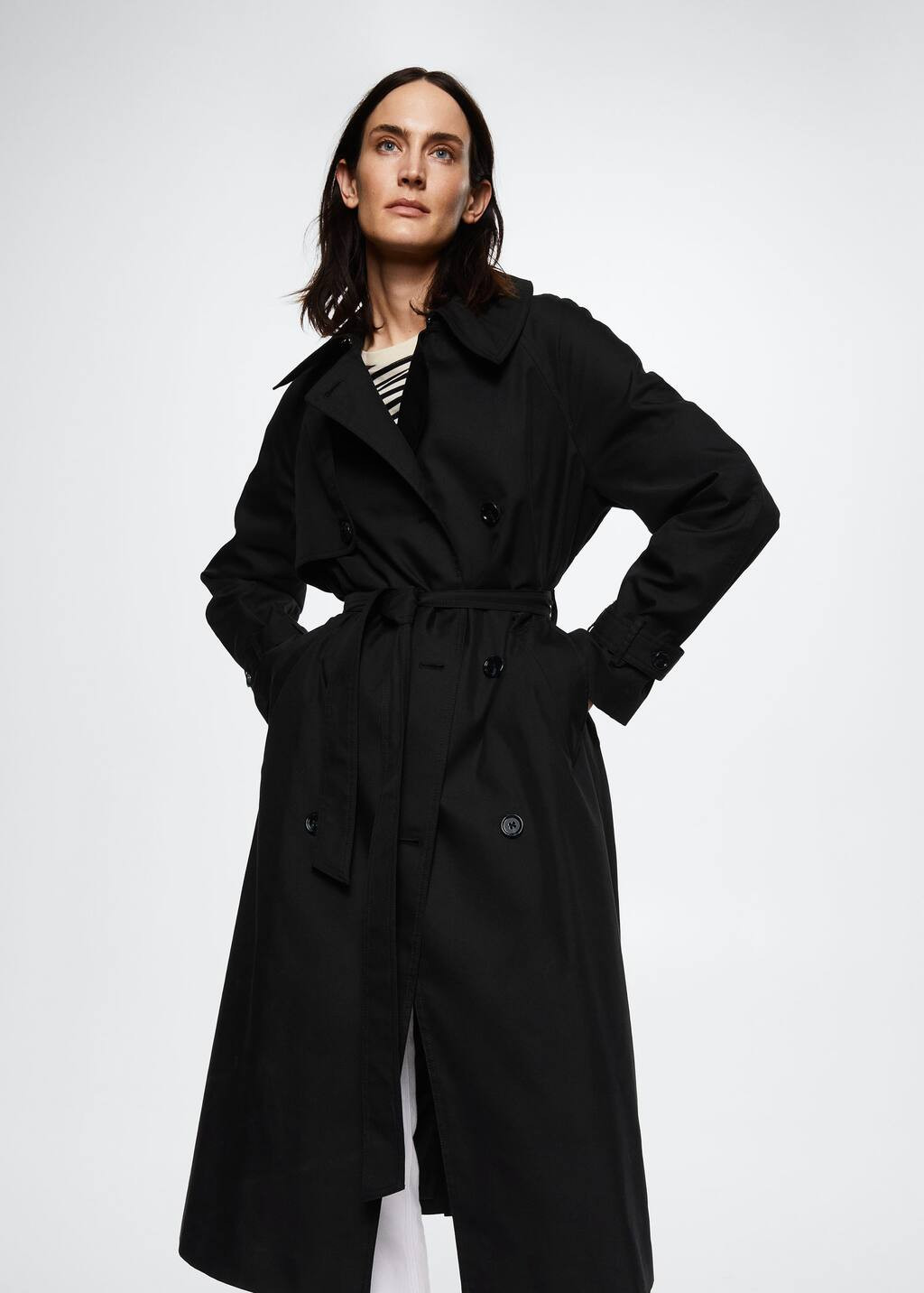 Cotton classic trench coat | MANGO (UK)