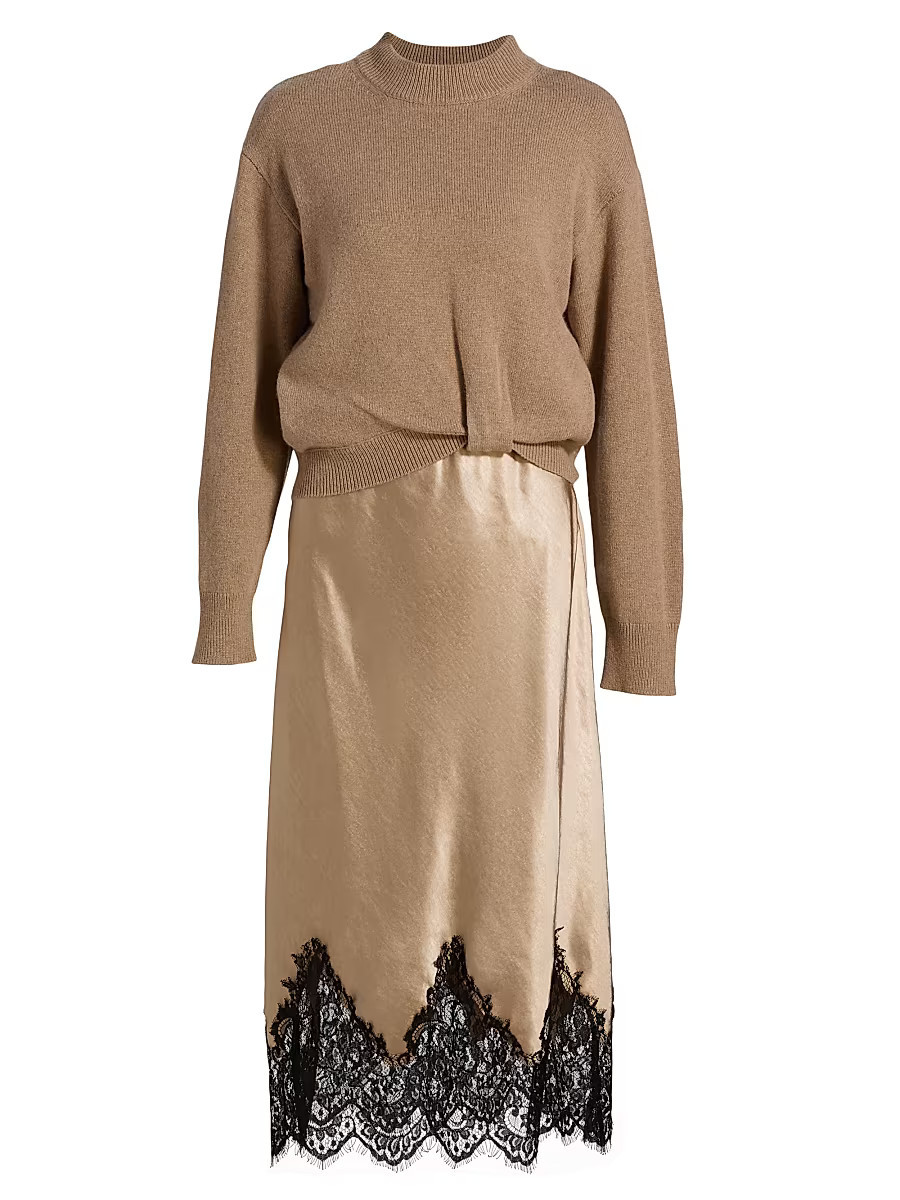Women's Sol Combo Sweater Dress - Oatmeal Combo - Size Small | Saks Fifth Avenue