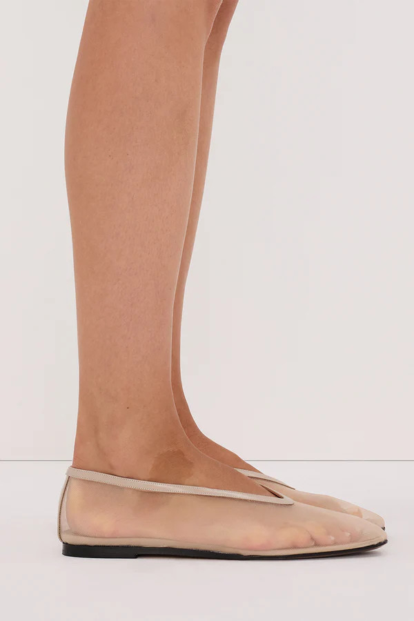 DOF STUDIOS MAISON NUDE MESH BALLET FLAT | DISSH
